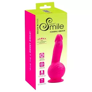 SMILE Powerful - Nabíjateľný vibrátor s 2 motormi a prísavkou (ružový)
