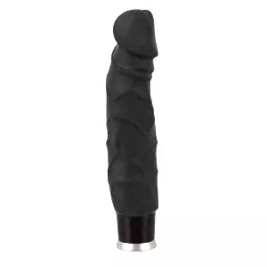 Realistický vibrátor - čierny (22 cm)