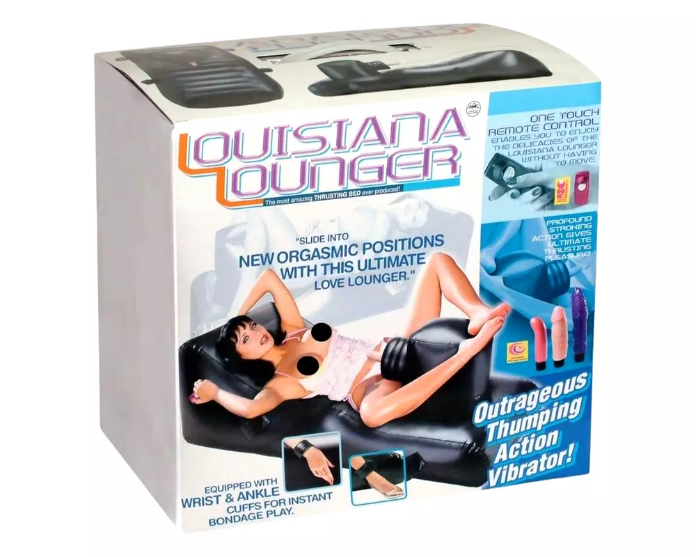Louisiana Lounger - sex stroj s integrovaným vibrátorom (čierny) Louisiana Lounger - sex stroj s integrovaným vibrátorom (čierny)