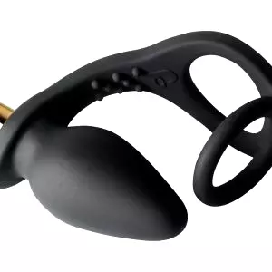 RO-ZEN dvojitý krúžok na penis a análny vibrátor