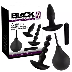 Súprava análnych vibrátorov Black Velvet (4 diely)