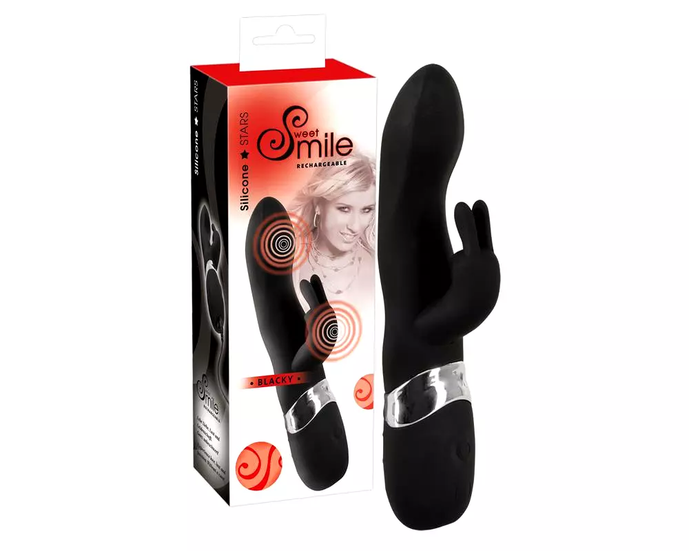 SMILE Blacky - USB dvojmotorový vibrátor (čierny) SMILE Blacky - USB dvojmotorový vibrátor (čierny)