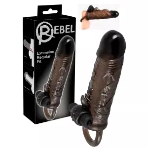 Regular - vibračný návlek na penis (19 cm)