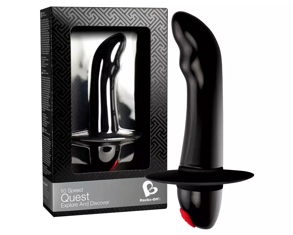 Quest - 10-rytmový začiatočnícky prostatický vibrátor (čierny) Quest - 10-rytmový začiatočnícky prostatický vibrátor (čierny)