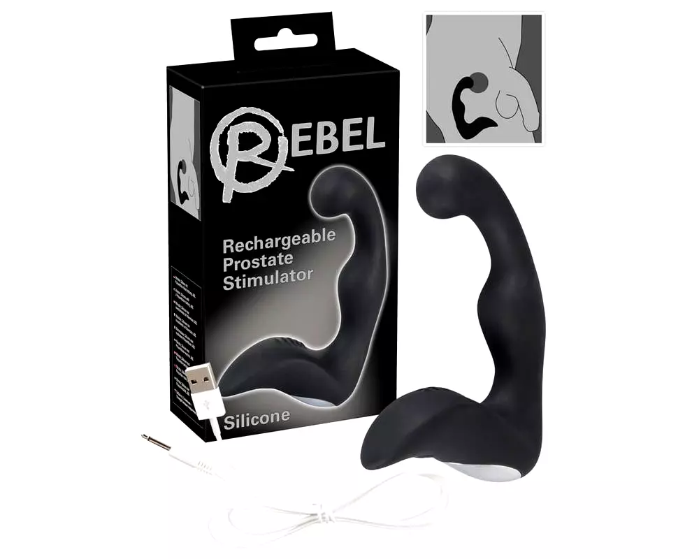 Nabíjateľný prostatický vibrátor (čierny) Nabíjateľný prostatický vibrátor (čierny)
