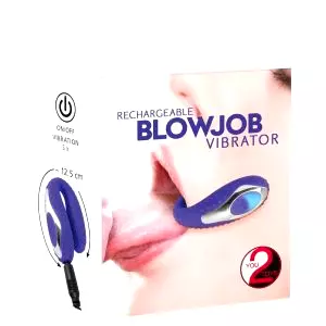 Orálny zážitok - nabíjateľný silikónový vibrátor (fialový)