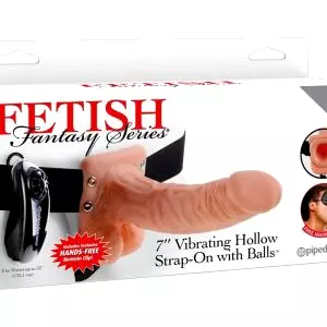 Fetish Strap-on 7 - pripínateľný vibrátor (prírodný)