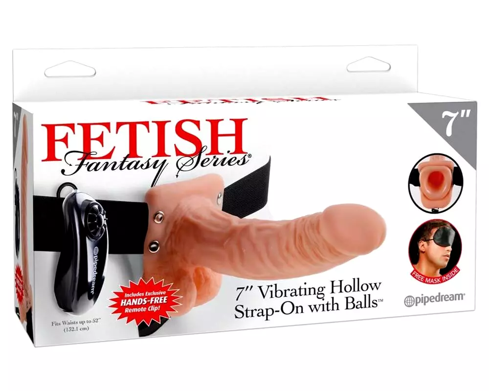 Fetish Strap-on 7 - pripínateľný vibrátor (prírodný) Fetish Strap-on 7 - pripínateľný vibrátor (prírodný)