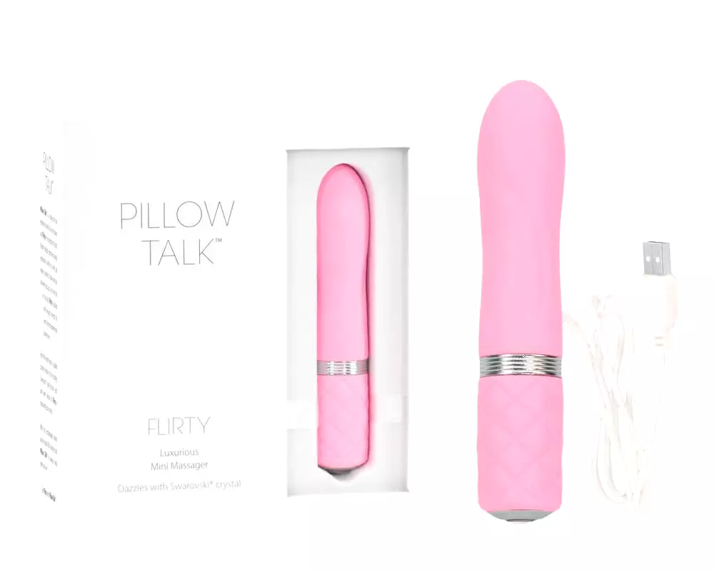 Flirty - nabíjateľný tyčový vibrátor (ružový) Flirty - nabíjateľný tyčový vibrátor (ružový)