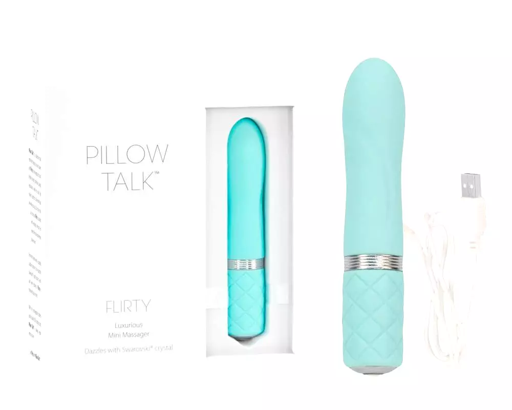Flirty - dobíjací tyčový vibrátor (tyrkysový) Flirty - dobíjací tyčový vibrátor (tyrkysový)