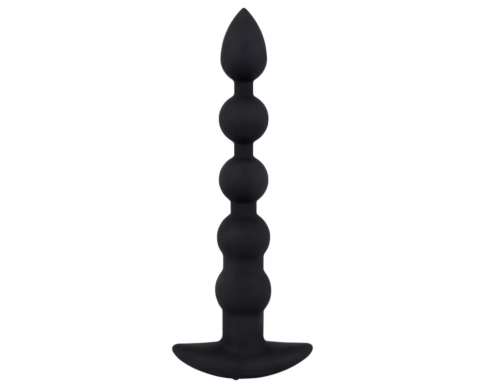 Black Velvet - nabíjateľný 5-perlový anál vibračný (čierny) Black Velvet - nabíjateľný 5-perlový anál vibračný (čierny)