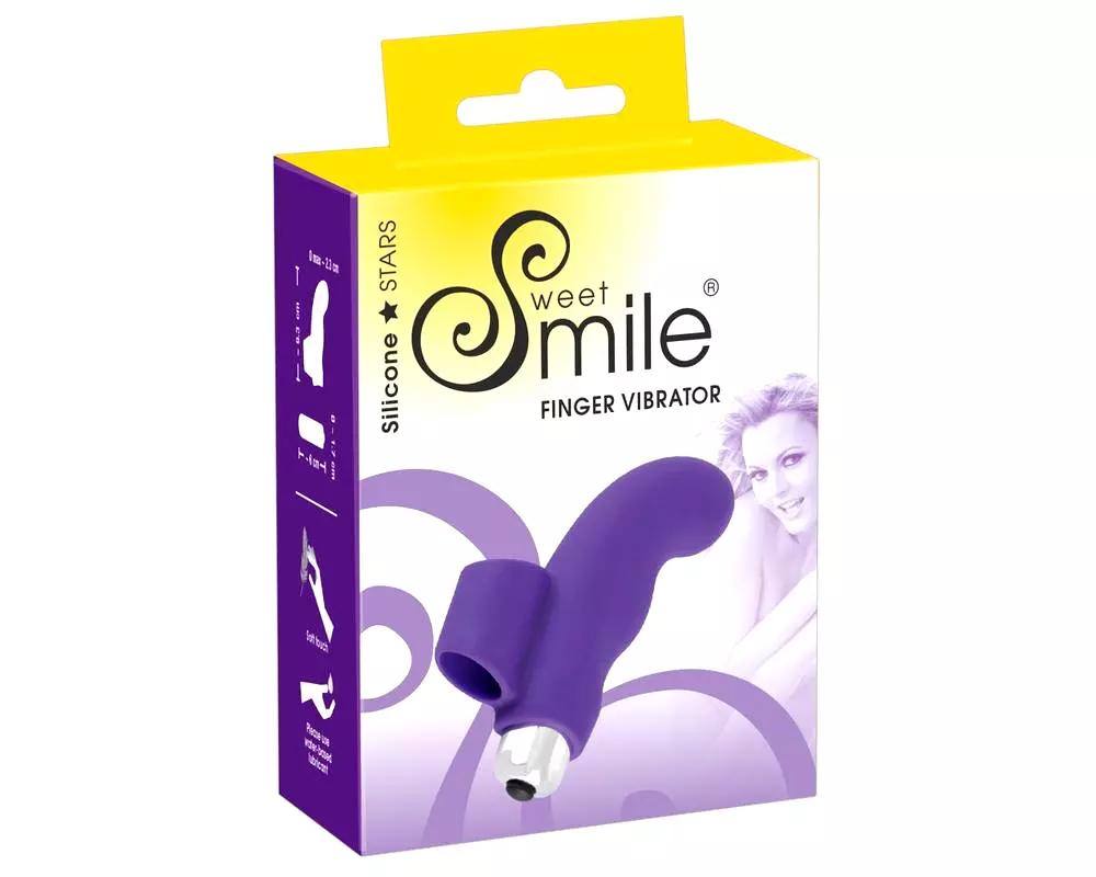 SMILE Finger - vlnitý silikónový prstový vibrátor (fialový) SMILE Finger - vlnitý silikónový prstový vibrátor (fialový)