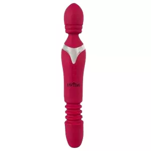 Thrusting - 3v1 masážny vibrátor (červený)