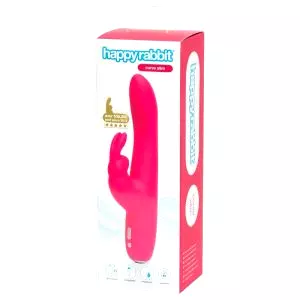 Curve Slim - vodotesný vibrátor s ramienkom na klitoris (ružový)