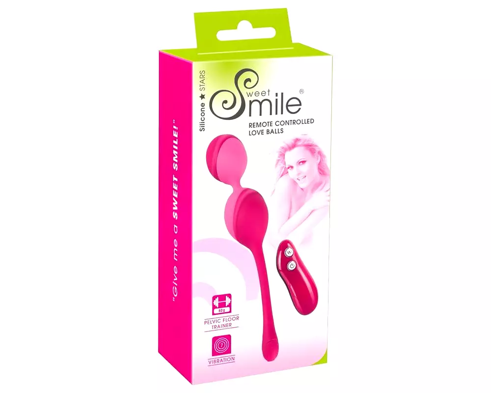 SMILE Láska guľôčky - rádiové vibračné vajíčko - 82g (ružové) SMILE Láska guľôčky - rádiové vibračné vajíčko - 82g (ružové)