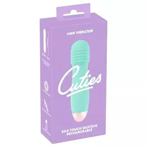 Cuties Mini Wand - akumulátorový mini masážny vibrátor (zelený)