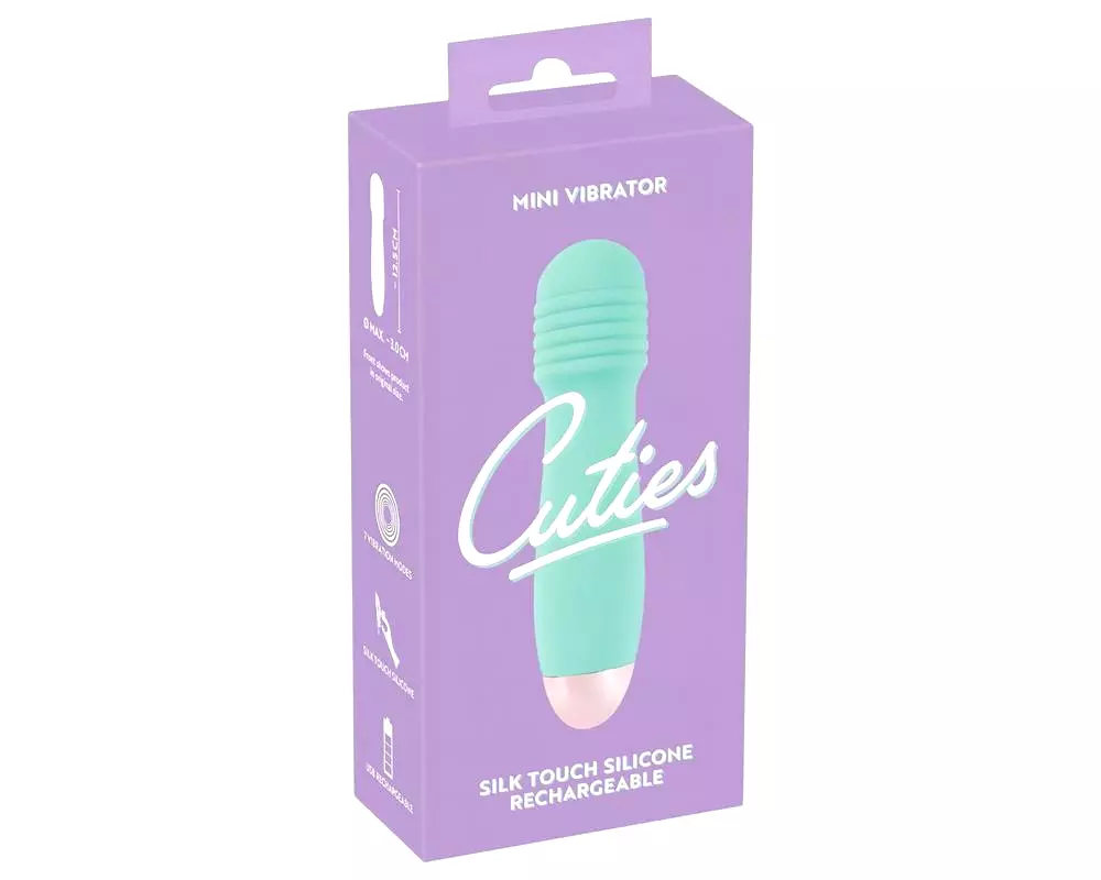 Cuties Mini Wand - akumulátorový mini masážny vibrátor (zelený) Cuties Mini Wand - akumulátorový mini masážny vibrátor (zelený)