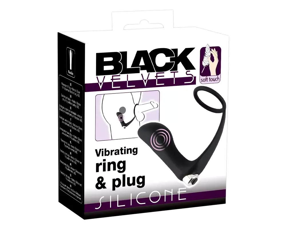 Čierny Zamät - análny vibrátor s krúžkom na penis (čierny) Čierny Zamät - análny vibrátor s krúžkom na penis (čierny)
