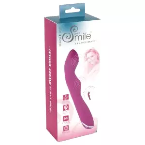 SMILE - flexibilný vibrátor na bod A a G (ružový)