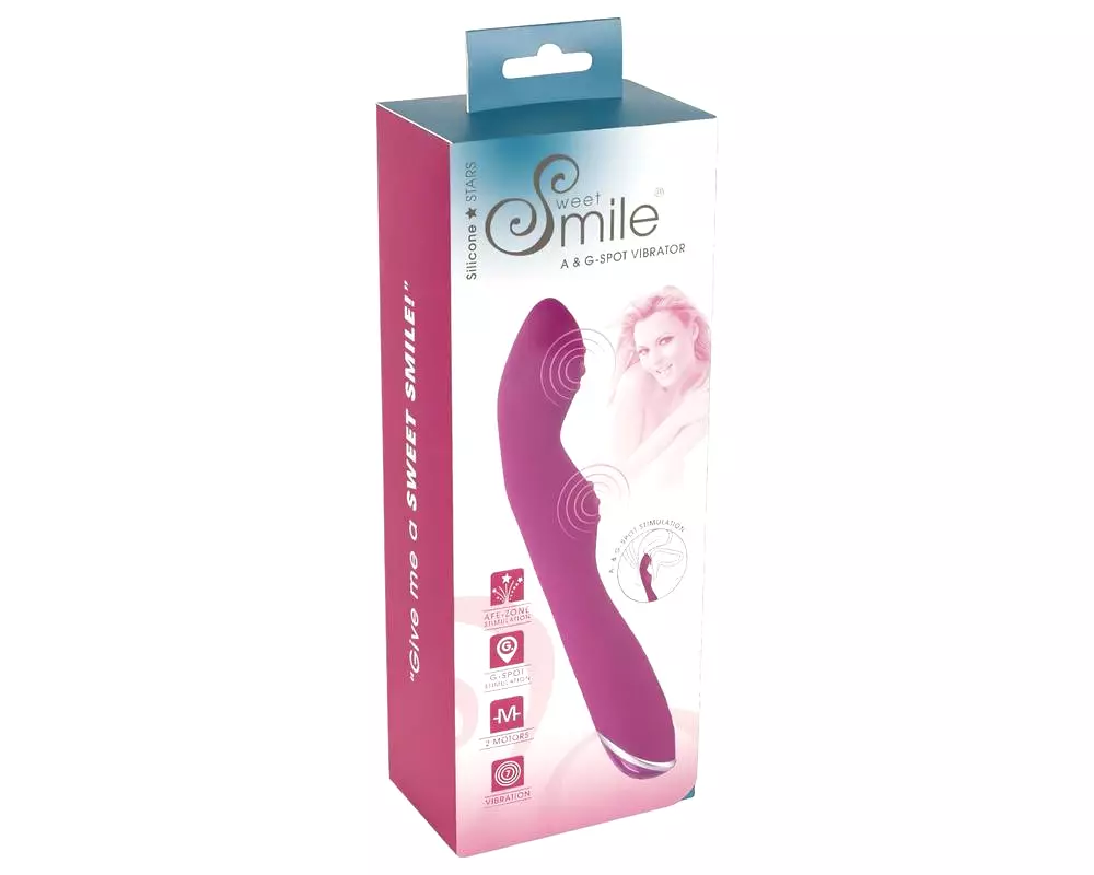 SMILE - flexibilný vibrátor na bod A a G (ružový) SMILE - flexibilný vibrátor na bod A a G (ružový)