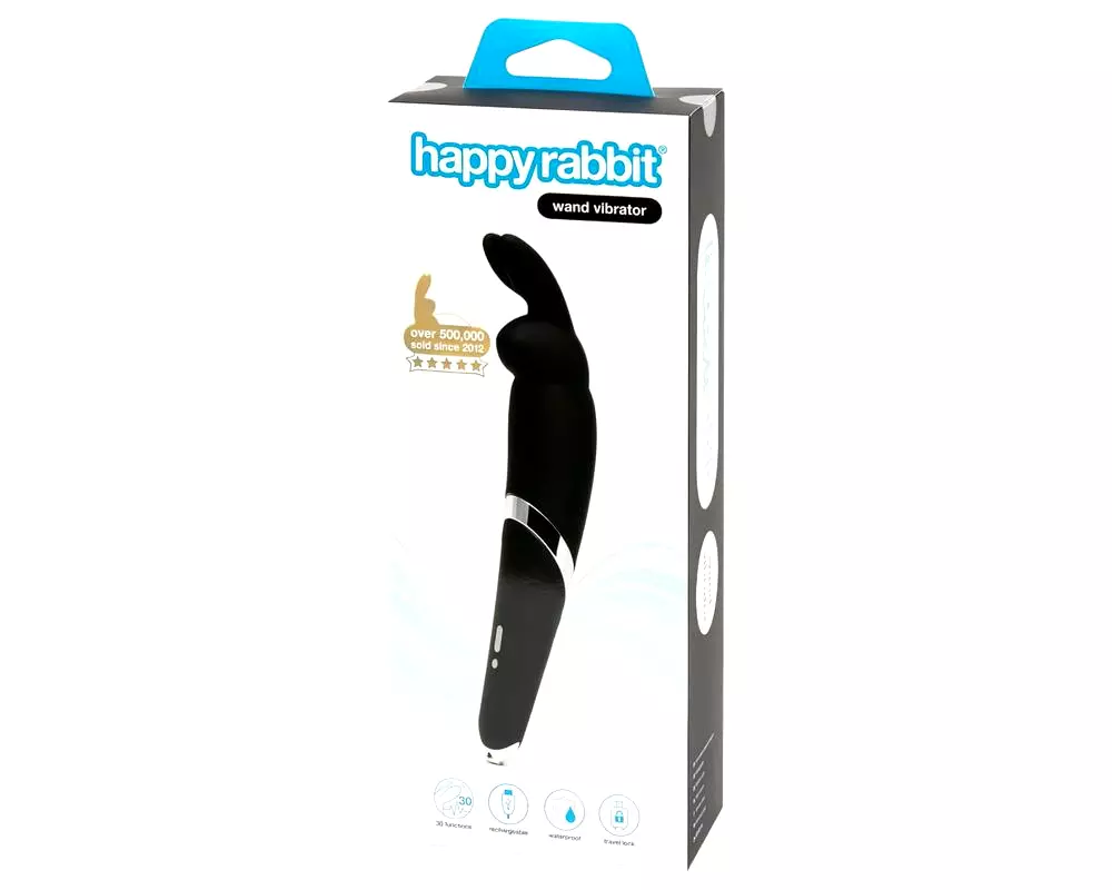 Wand - nabíjací masážny vibrátor (čierny) Wand - nabíjací masážny vibrátor (čierny)