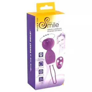 SMILE Love Ball - rotačné vibračné vajíčko (fialové)