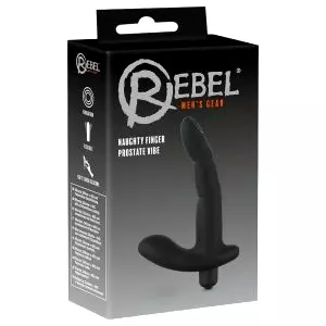 Naughty Finger - prostatický vibrátor (čierny)