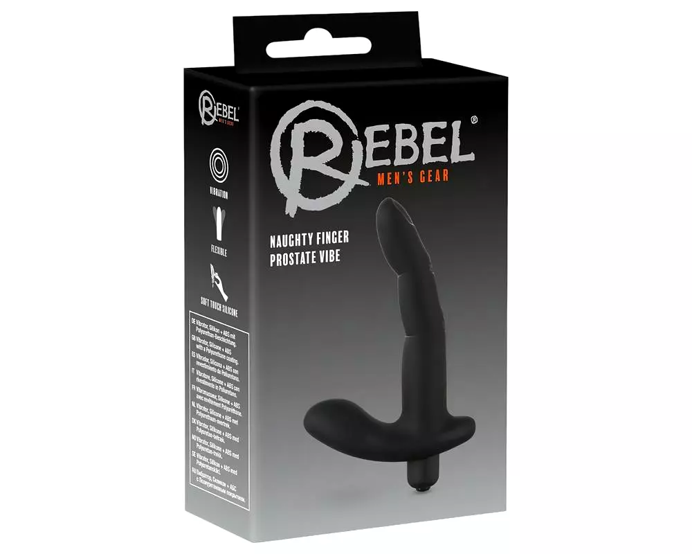 Naughty Finger - prostatický vibrátor (čierny) Naughty Finger - prostatický vibrátor (čierny)