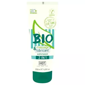 Bio 2v1 - lubrikant a masážny gél na vodnej báze (200 ml)