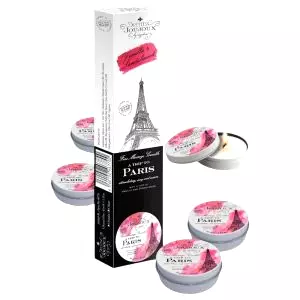 Paris - masážna sviečka - vanilka-santal (5x43ml)