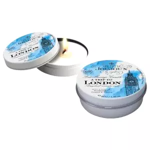 London - masážna sviečka - rebarbora-jantár (43 ml)