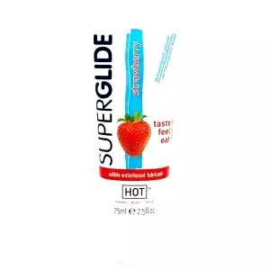 Superglide Jahoda - jedlý lubrikant (75ml)