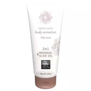 Shiatsu 2v1 Sametový dotyk - hodvábny masážny lubrikant (200ml)