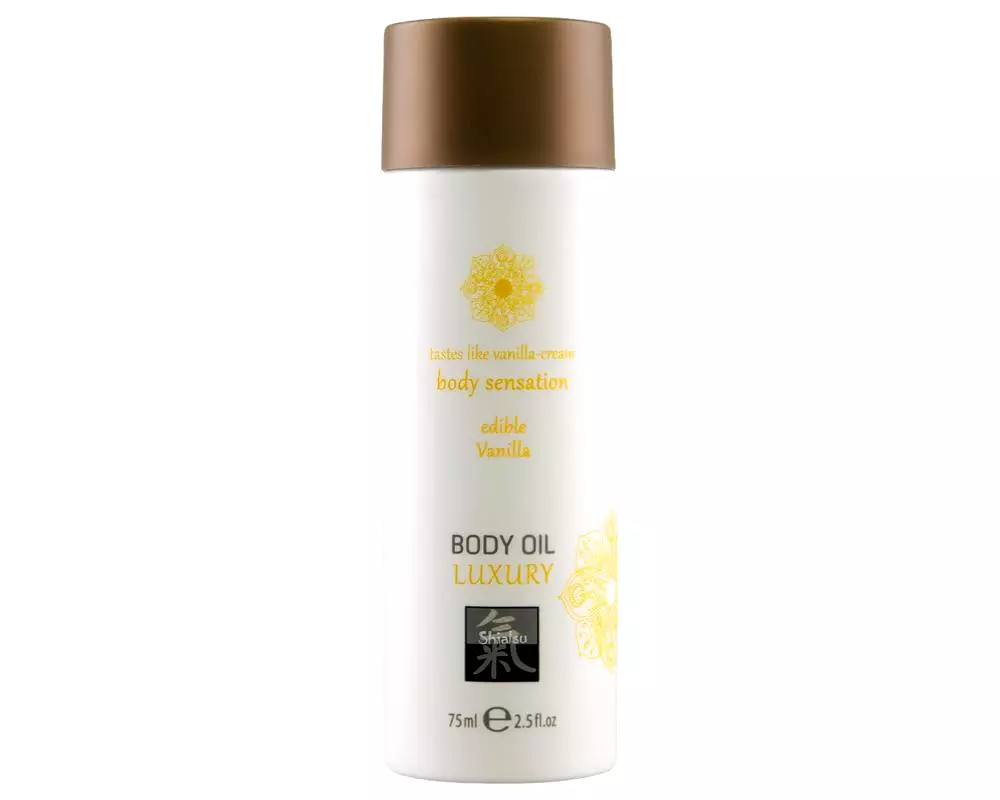 Shiatsu Luxury - jedlý masážny olej - vanilka (75 ml) Shiatsu Luxury - jedlý masážny olej - vanilka (75 ml)