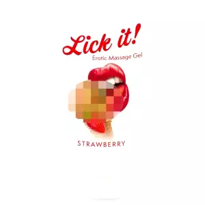 Lick it! - 2v1 jedlý lubrikant - jahoda (50ml)