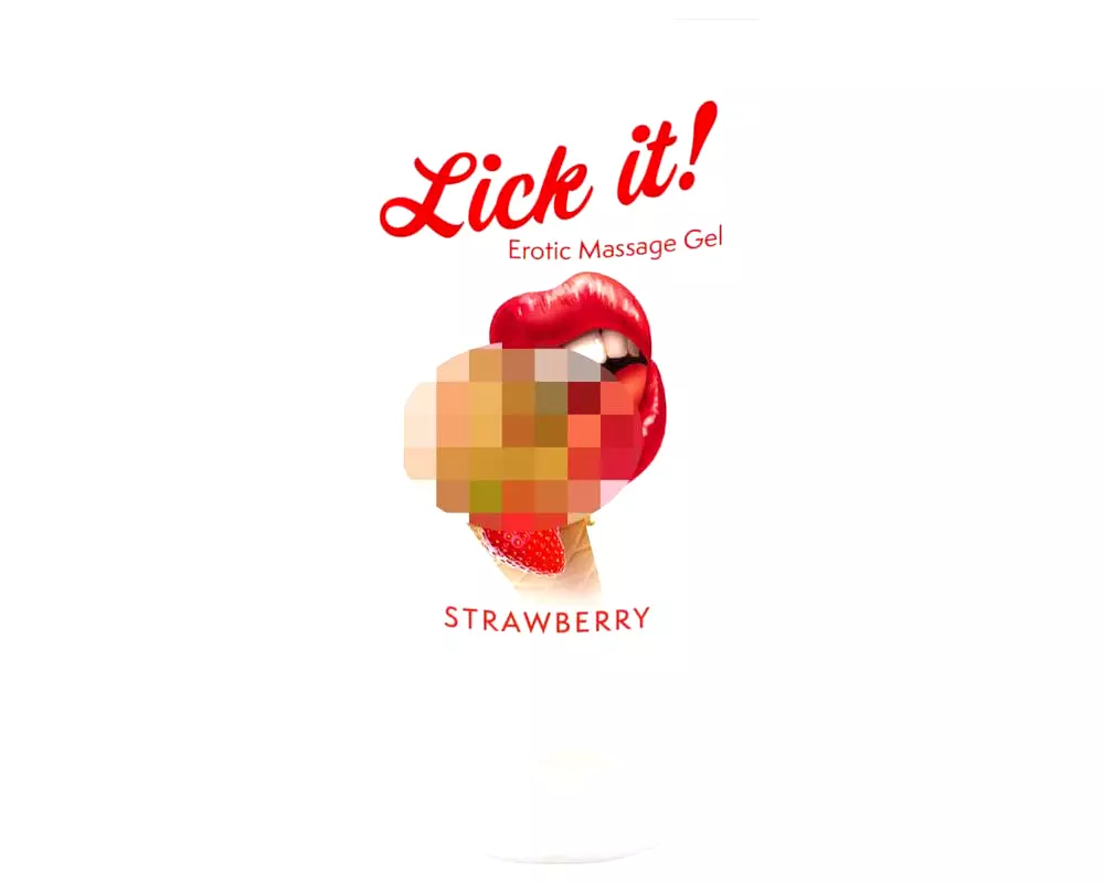 Lick it! - 2v1 jedlý lubrikant - jahoda (50ml) Lick it! - 2v1 jedlý lubrikant - jahoda (50ml)