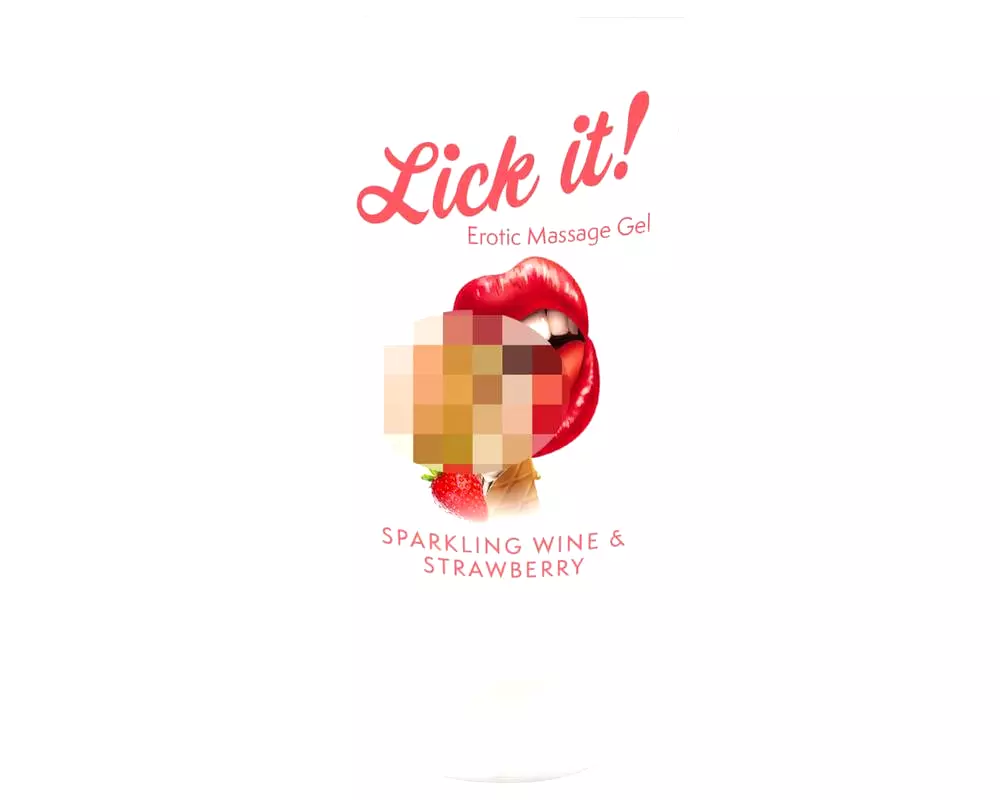 Lick it! - 2v1 jedlý lubrikant - šampanské-jahoda (50ml) Lick it! - 2v1 jedlý lubrikant - šampanské-jahoda (50ml)