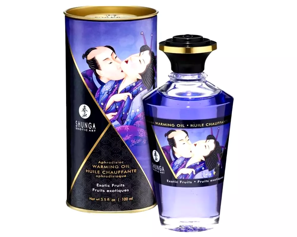 Hrejivý masážny olej - exotické ovocie (100ml) Hrejivý masážny olej - exotické ovocie (100ml)