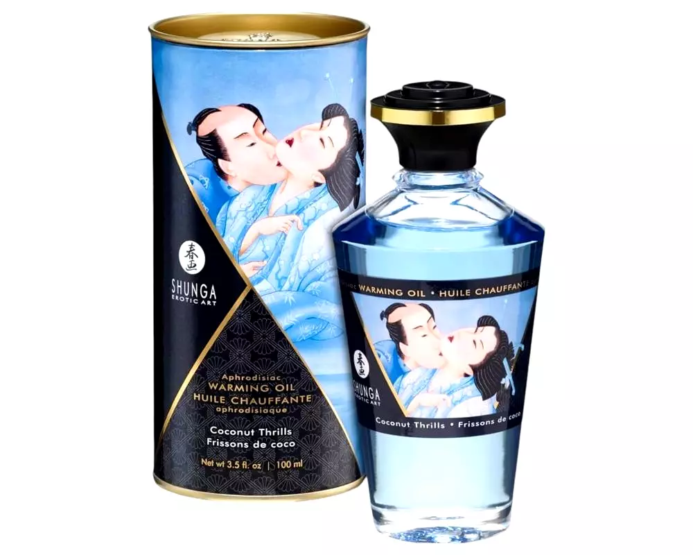 Hrejivý masážny olej - kokos (100ml) Hrejivý masážny olej - kokos (100ml)