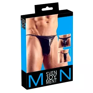 Pánske tangá set - čierna (3 diely) S-L