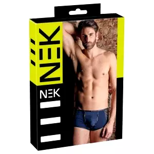 Boxerky s čiernymi šnúrkami a sieťkou (modré)