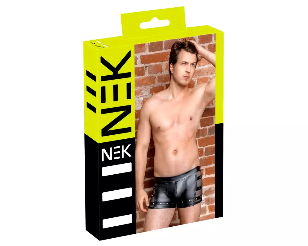 Nitovaný boxer so zipsom (čierny) Nitovaný boxer so zipsom (čierny)