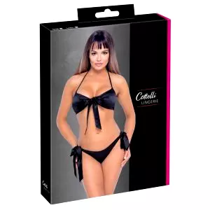 čierna bikiny podprsenka set