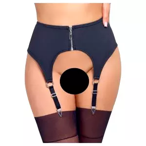 Matný podväzkový pás (čierny)