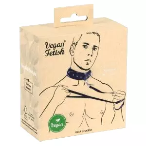 čierny nýtovaný obojok a vodítko
