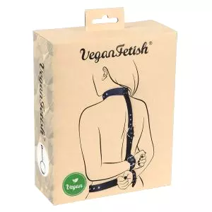 Vegán Fetish - čierna sada na zväzovanie rúk za chrbát