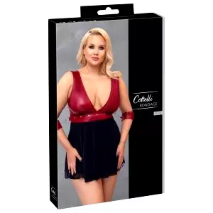 Bondage Plus Size - babydoll (červená)