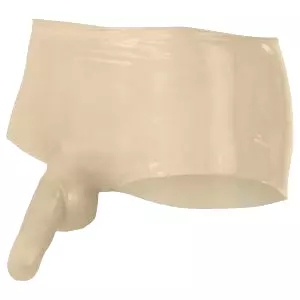 Latex - boxerky + návlek na penis (prírodný)