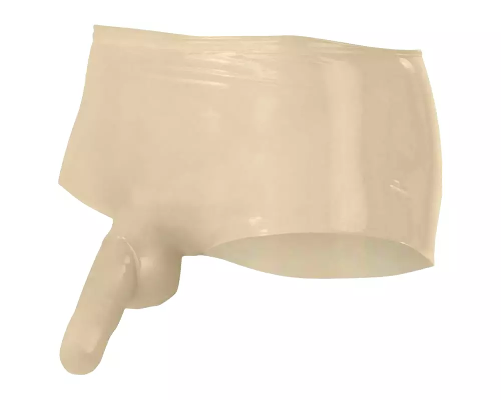 Latex - boxerky + návlek na penis (prírodný) Latex - boxerky + návlek na penis (prírodný)