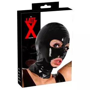 LATEX - sací maska (čierna)